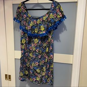 Off the Shoulder Floral Mini Dress